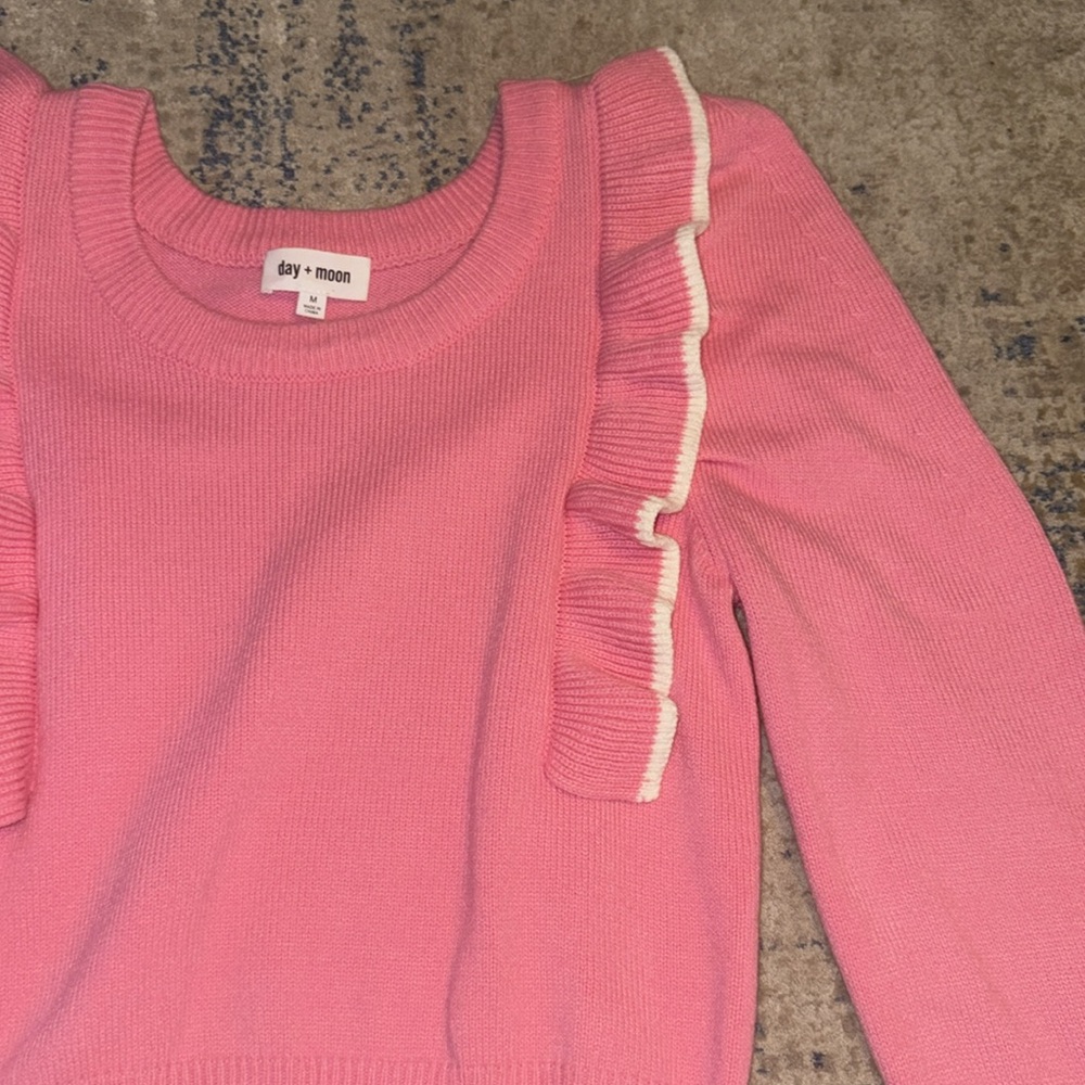 Day + Moon Ruffle Sweater M - Picture 4 of 7